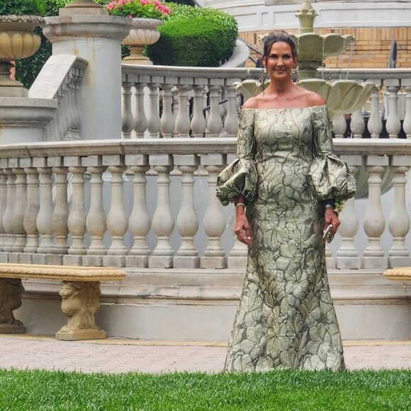 Alexander by Daymor Style #2054F24 Gold Mother of the Bride Dress Size 8 - Picture 3 of 7